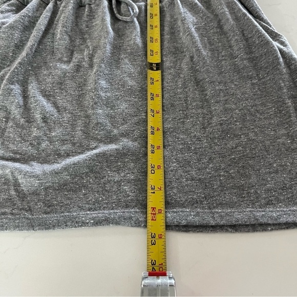 Chaser Shirred Peplum Sleeve Drawstring Mini Dress Streaky Grey Med - Picture 10 of 10